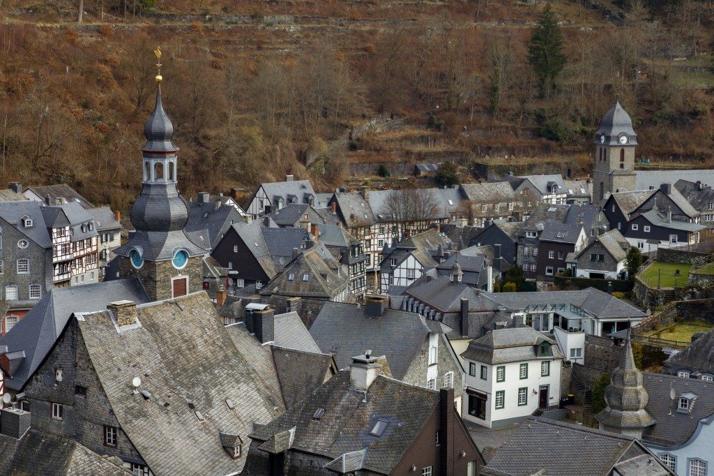 Monschau van bovenaf