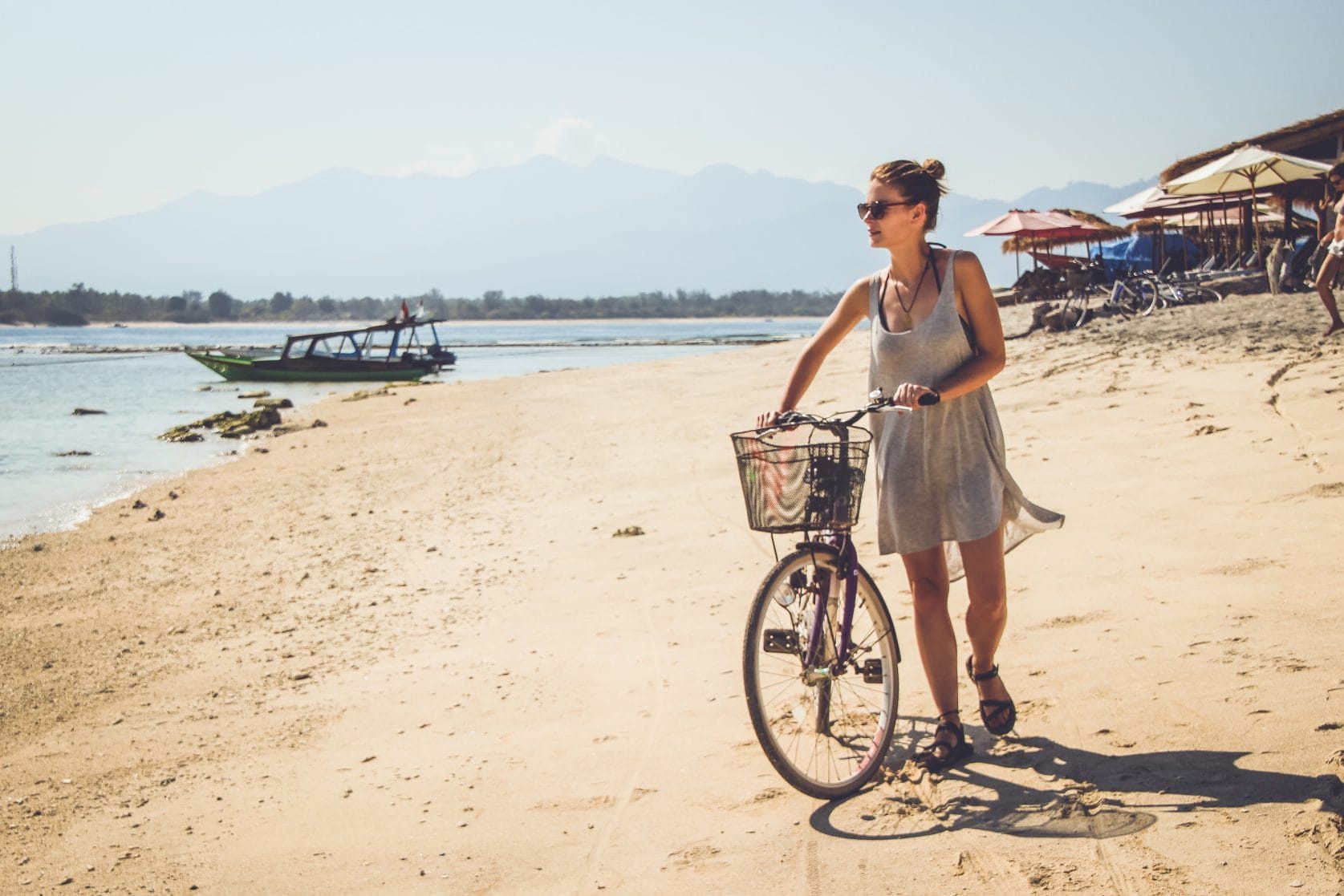 Gili trawangan coral beach