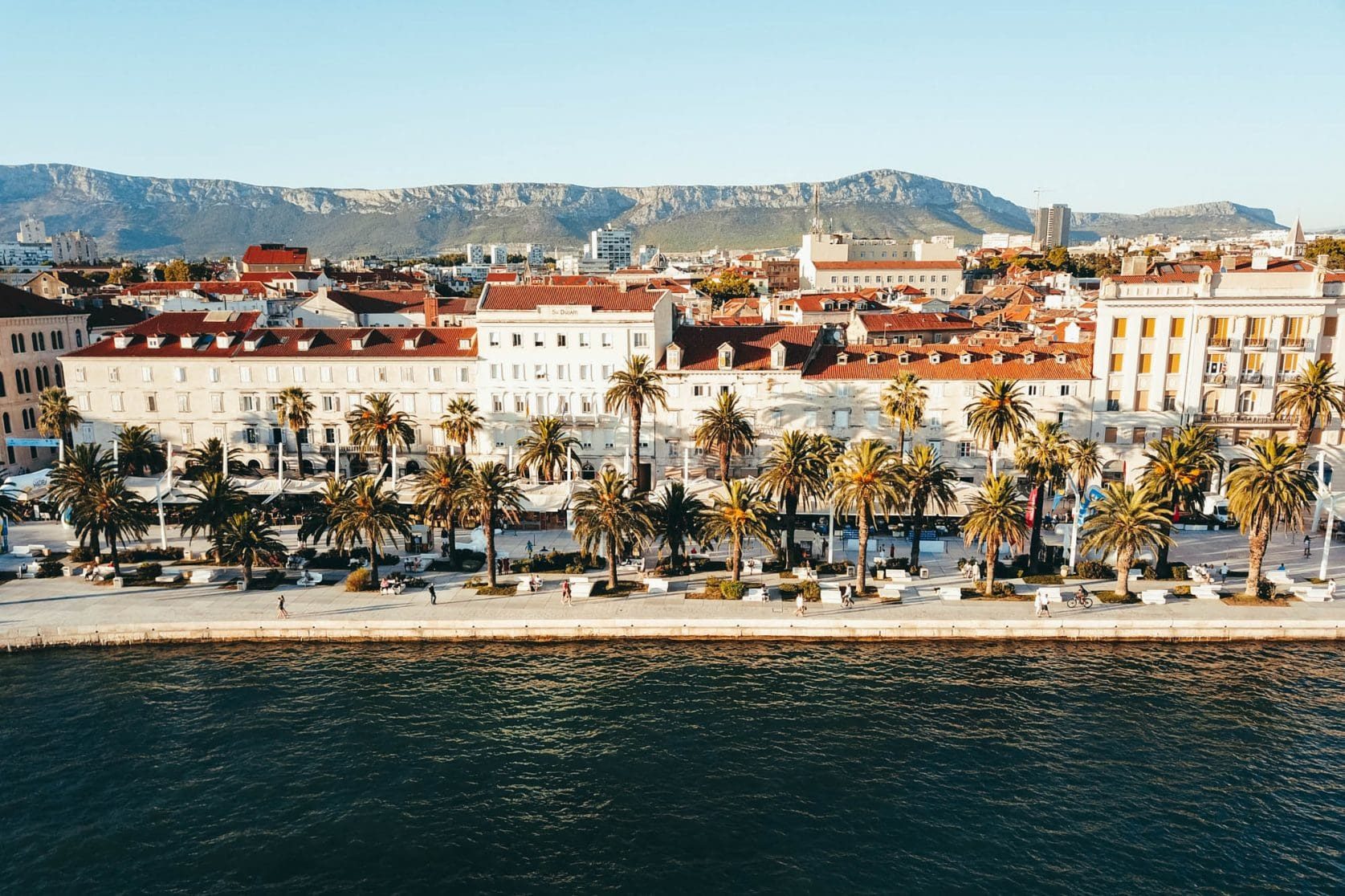 Riva Boulevard uitzicht Split Kroatië