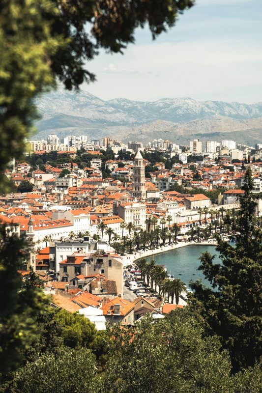 Marjan heuvel in Split Kroatië